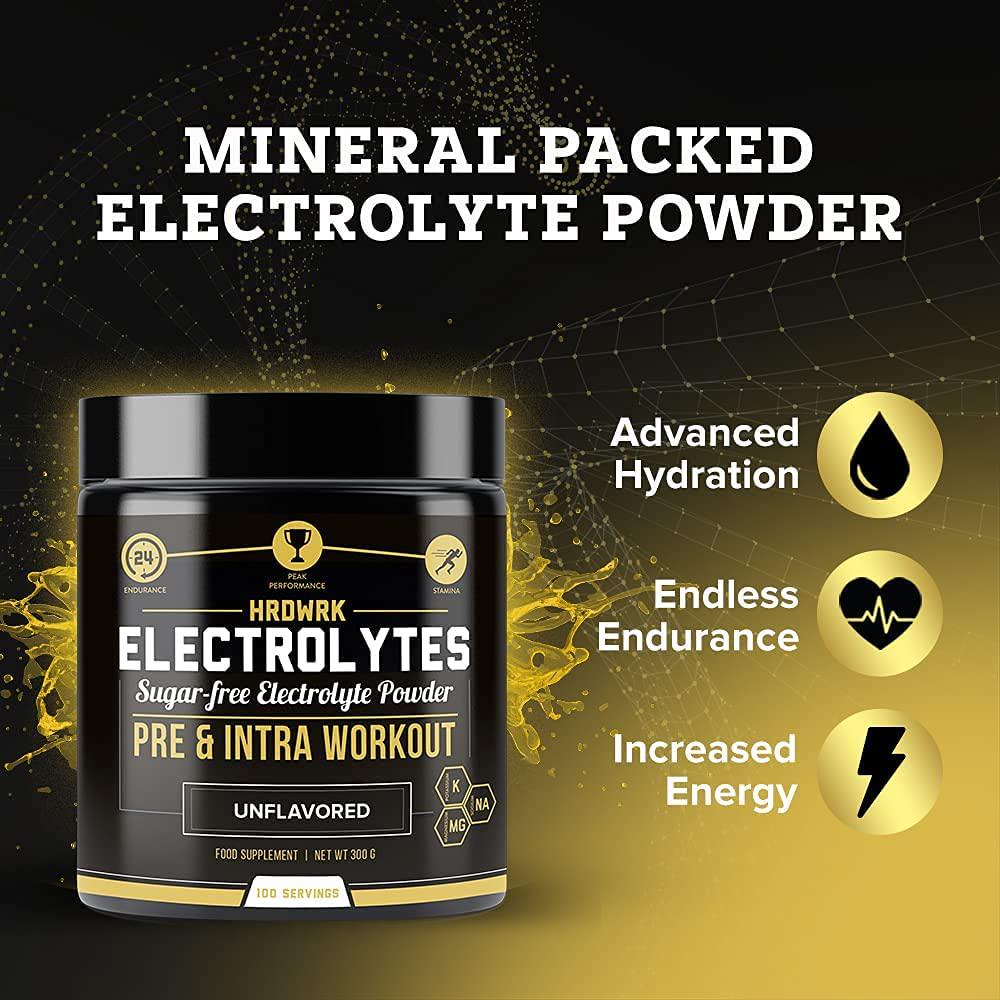 Hydrolyte - 100 Servings Sugar Free Electrolyte Powder with Magnesium, Potassium and Sodium - Boost Endurance and Reduce Fatigue with This Electrolyte Supplement - Maximum Hydration - Keto Friendly