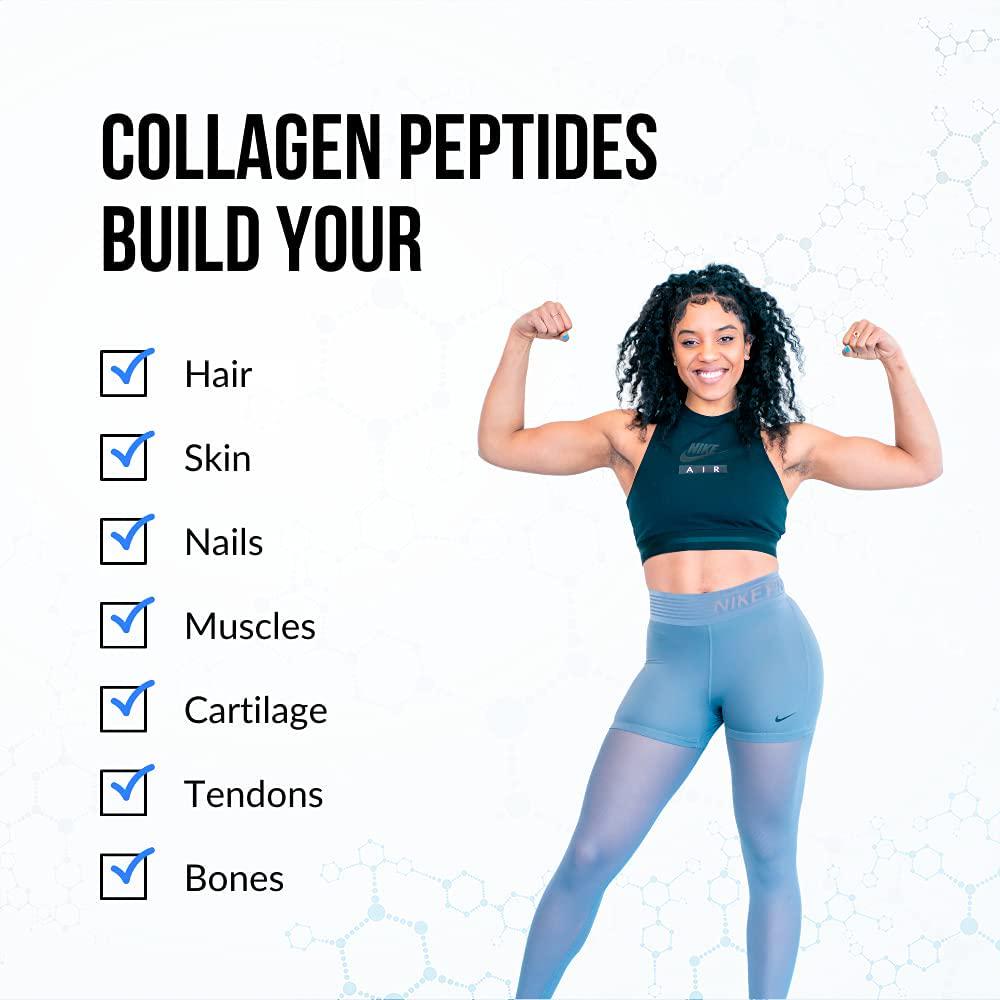 Hydrolyzed Type 1 and 3 Collagen Peptides Powder by Intelligent Labs, 100% Cruelty-Free and Grass-Fed Bovine, Supports Healthy Hair, Skin, Nails and Joints, 11g per Serving, 41 Servings a Bottle