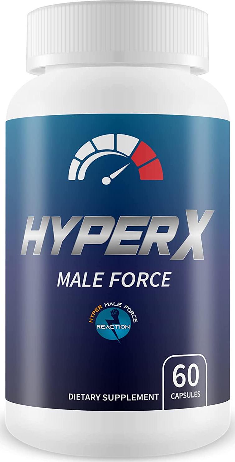 Hyper Male Force X - Herbal Male Booster - Support Improved Male Function - Boost Male Energy - Male Formula with Astragulus, Muira Puama, Tongat Ali, Maca, L-Arginine and More