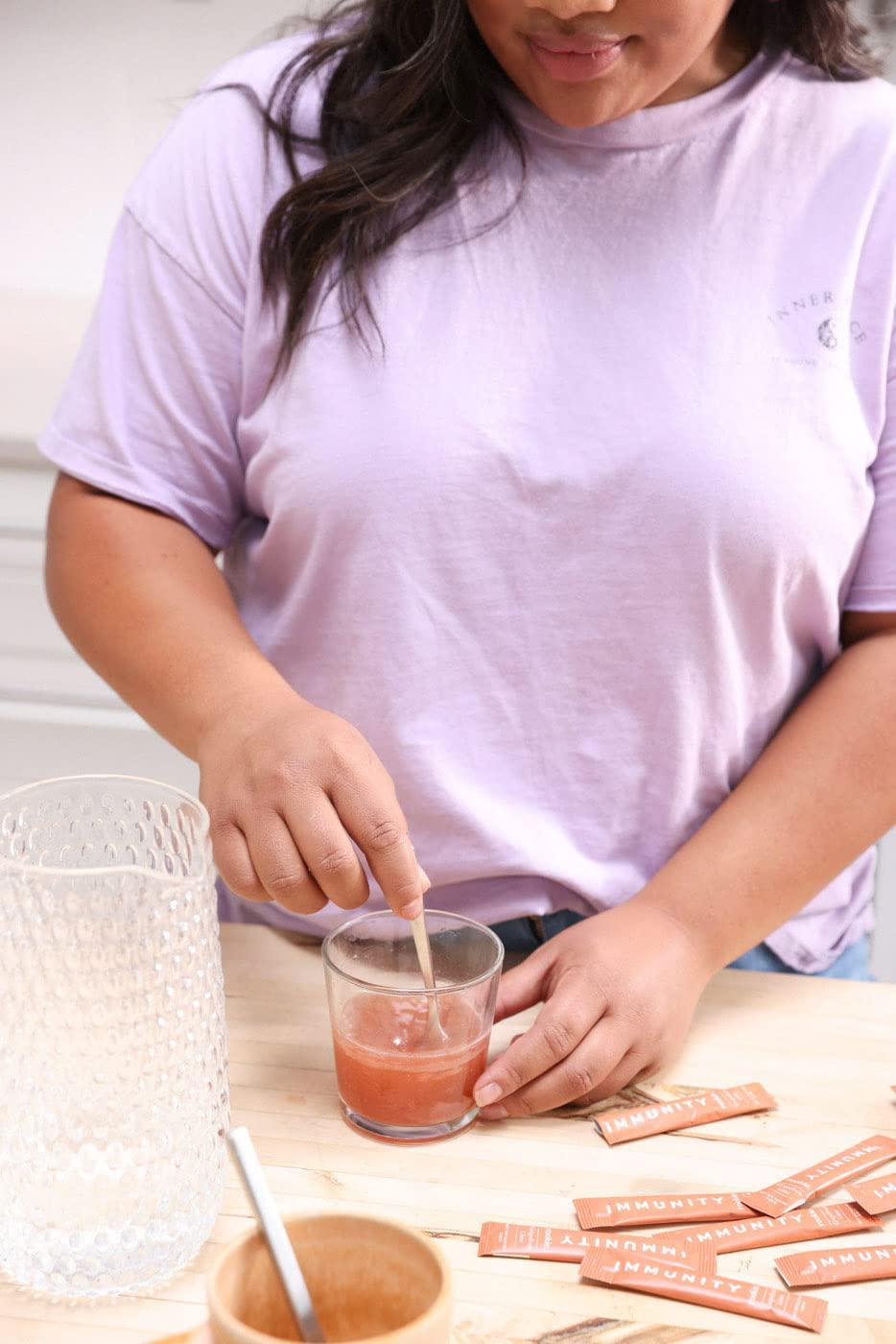 IMMUNITY Sickness Preventative Boost Powder by Rookie Wellness, Grapefruit and Lime Flavor, 30 Serving Jar, Includes Vitamin D, Elderberry, Ginger, Natural Wellness Rememdy Vitamins Supplement