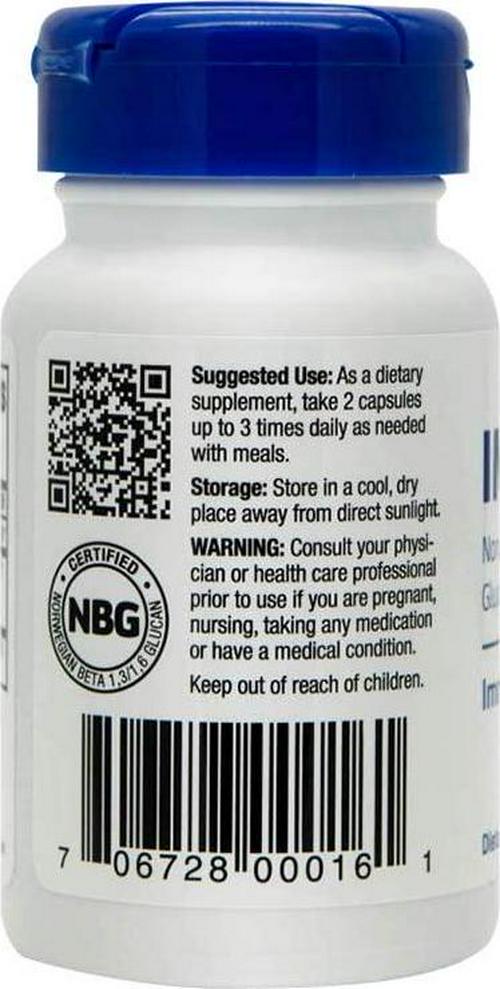 IMMUTOL (750mg Norwegian Beta 1,3/1,6 Glucan) for Optimal Immune System Support Daily, 60 Capsules…