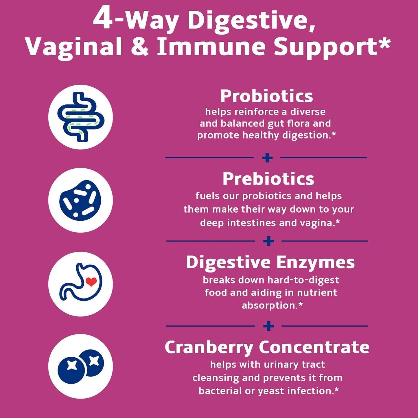 INNATE Vitality Women's Once-Daily Probiotics, 120 Billion CFU, 32 Tested Strains, Yeast Control+Vaginal PH Support, Gut+Immunity, Prebiotics, Digestive Enzymes and Organic Cranberry