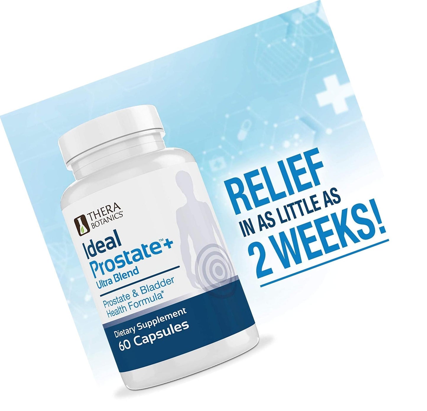 Ideal Prostate Plus Ultra Support Supplement Powerful Prostate Supplement for Men Natural Prostate Relief with Saw Palmetto, Beta Sitosterol, Lycopene, Zinc, Horsetail and Vitamin D3 60 Capsules