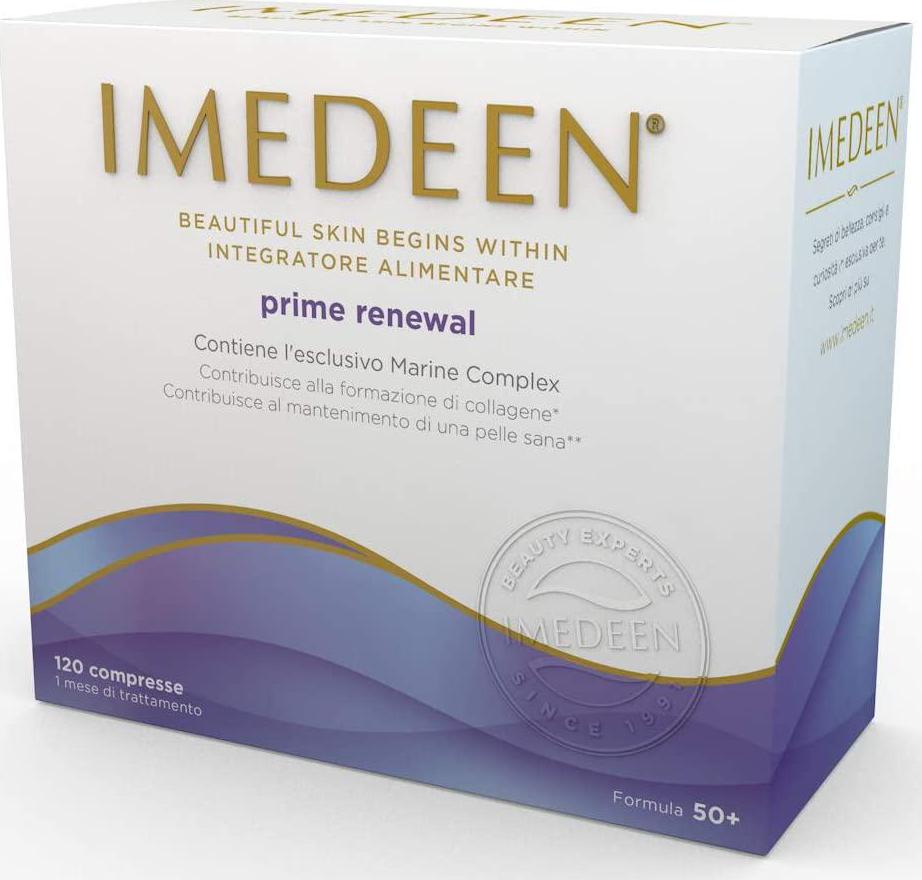 Imedeen Prime Renewal Skin Collagen Formula for 50 Plus Skincare Beauty Supplement, 120 Count