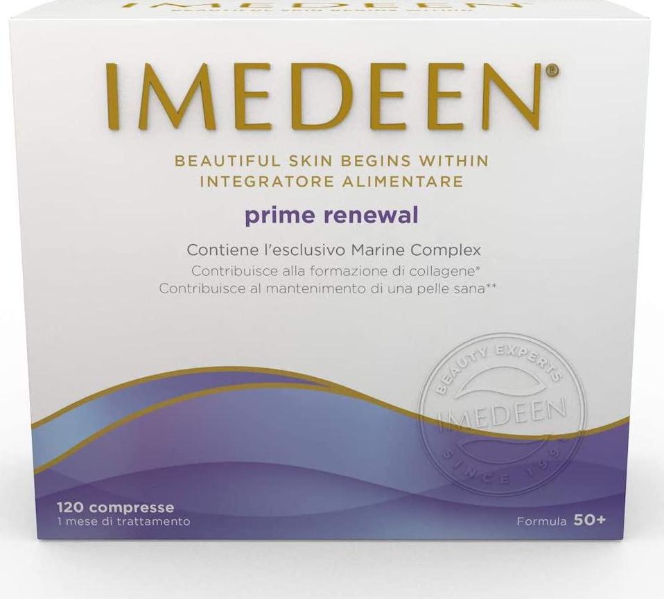 Imedeen Prime Renewal Skin Collagen Formula for 50 Plus Skincare Beauty Supplement, 120 Count