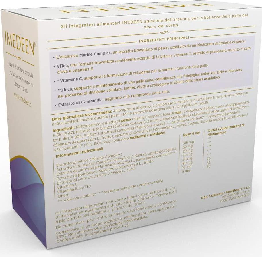 Imedeen Prime Renewal Skin Collagen Formula for 50 Plus Skincare Beauty Supplement, 120 Count