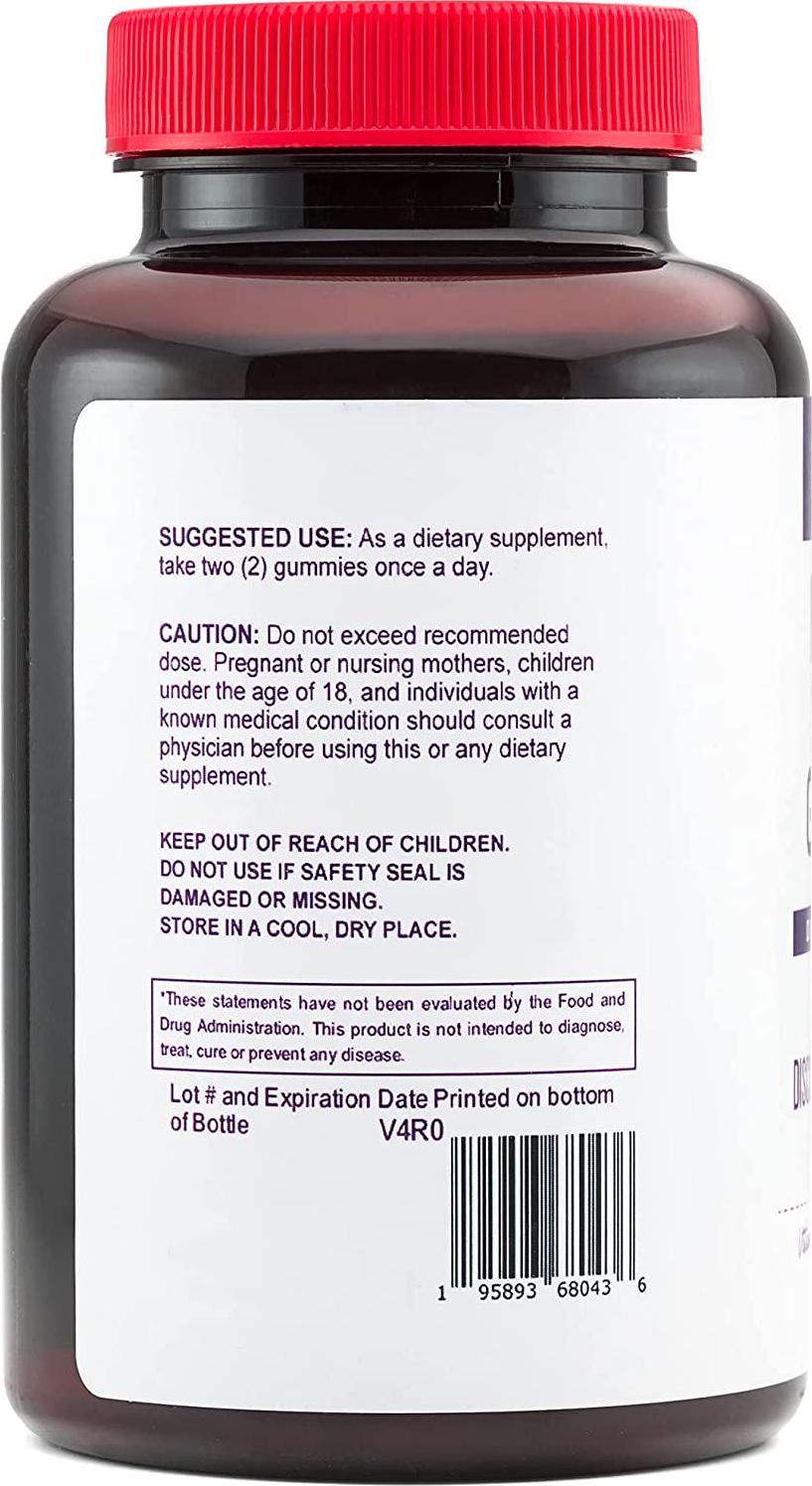 Immune Support Gummies - Sambucus Elderberry Gummies with Vitamin C and Zinc - Immunity Booster Elderberry Gummies for Adults - Yummy and Chewable Vitamin C Gummies - 60 Count