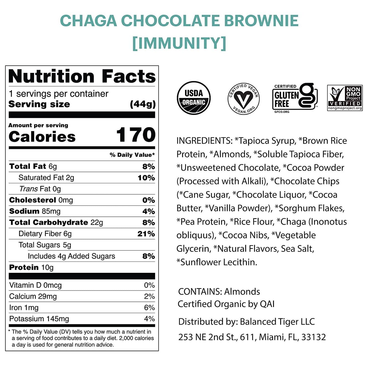 Immunity Bundle - Functional Mushroom Protein Bars | Full Dose (1500mg) of Chaga or Reishi in Each Bar | Organic, Non-GMO, Vegan, Gluten-Free, High Protein, Low Sugar | 2 Boxes of 12
