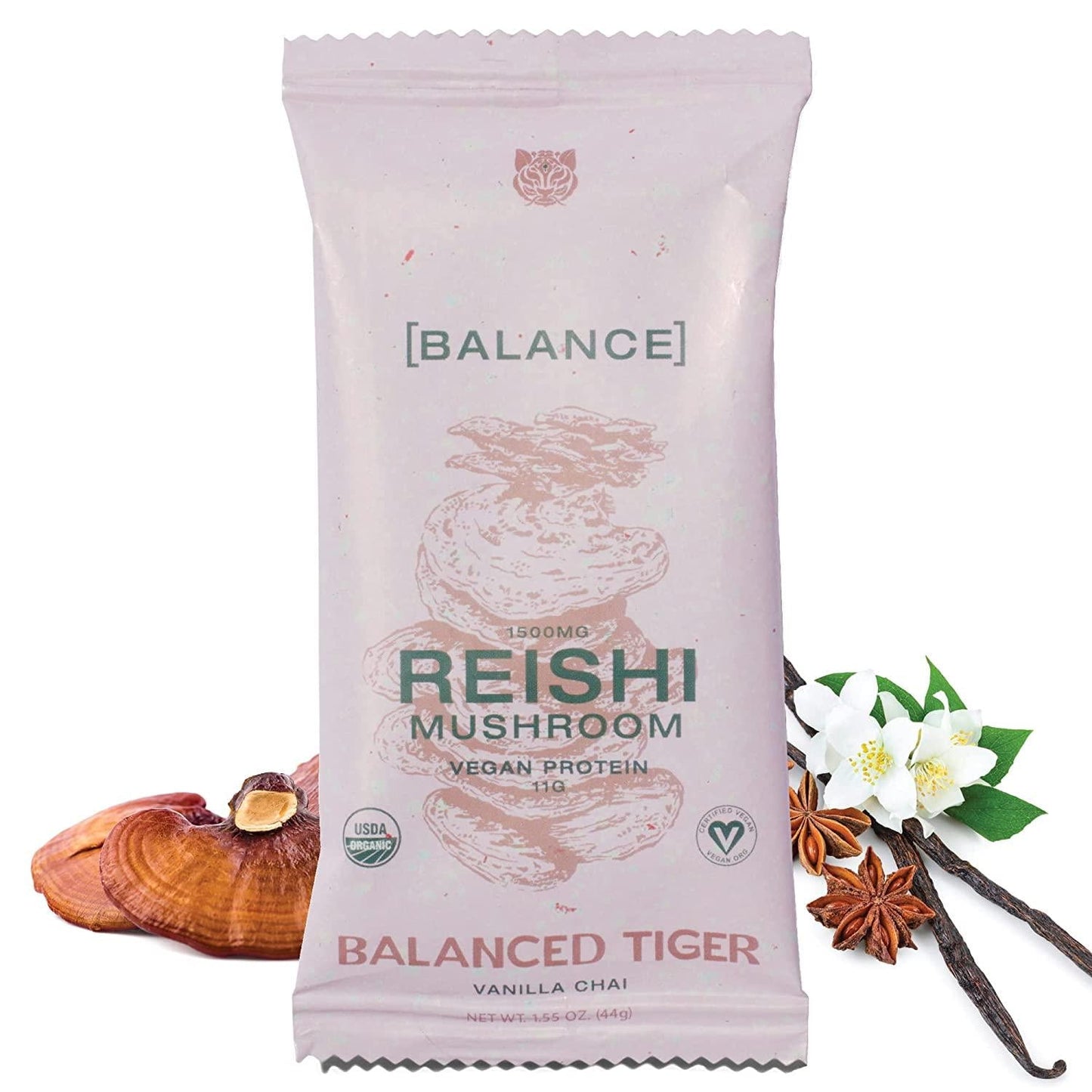 Immunity Bundle - Functional Mushroom Protein Bars | Full Dose (1500mg) of Chaga or Reishi in Each Bar | Organic, Non-GMO, Vegan, Gluten-Free, High Protein, Low Sugar | 2 Boxes of 12