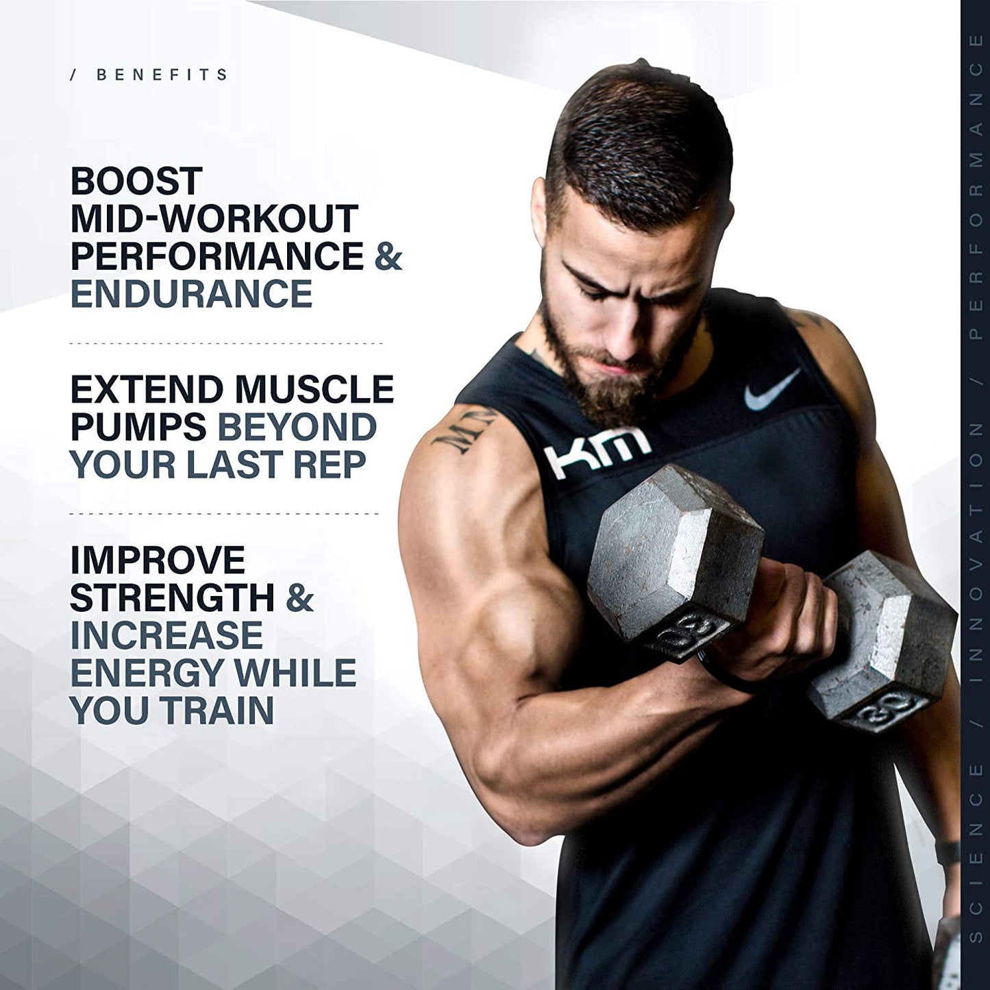 Intra Workout BCAA Powder, Kaged Muscle in-KAGED Intra Workout Drink, Amino Energy Drink for Weights and Cardio; Intra Workout Powder to Boost Performance and Endurance (Blue Raspberry)