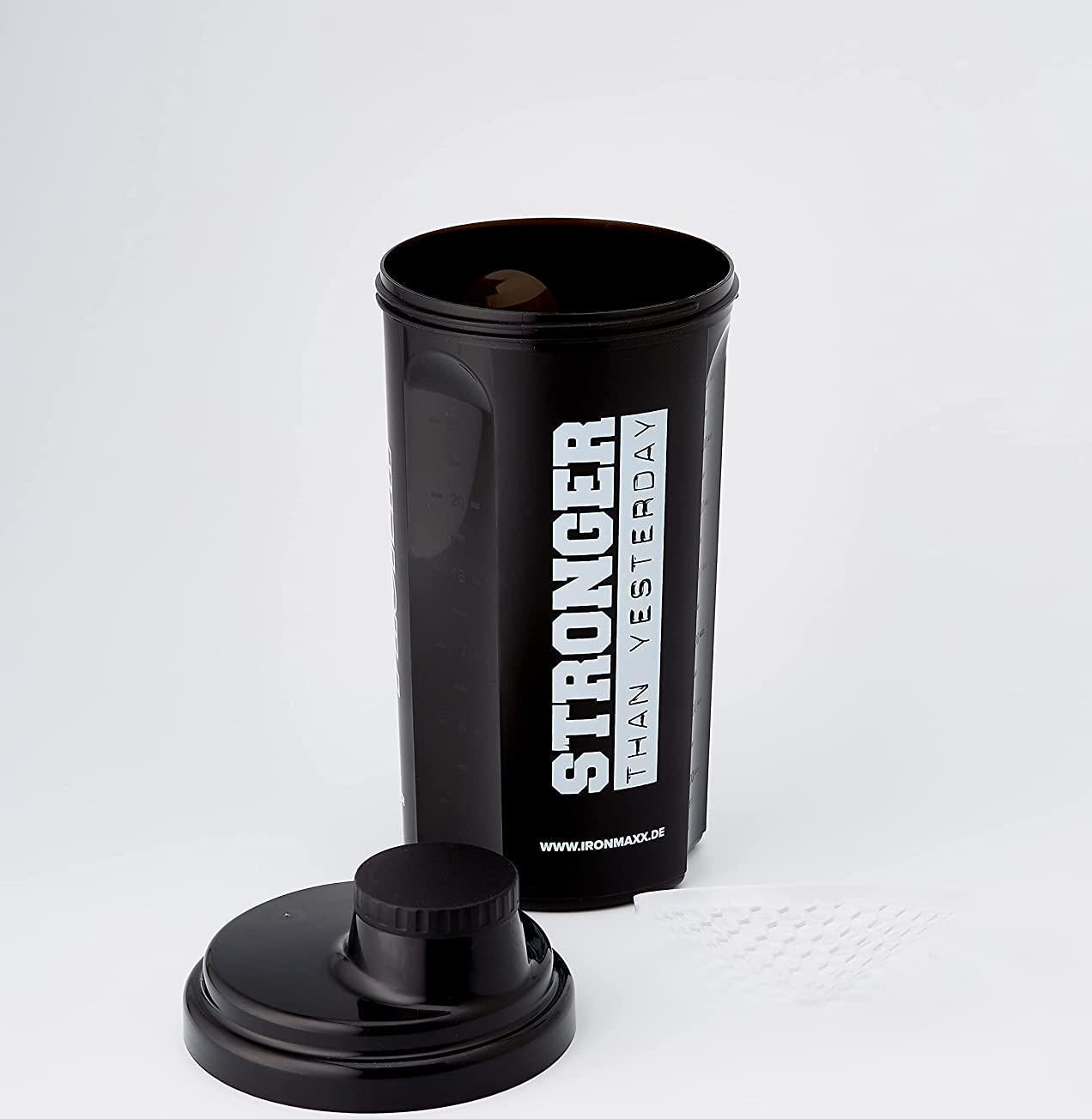 IronMaxx Powder Shaker with Sieve - Black, 700 ml