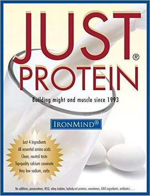 IronMind Just Protein 5 Pound Classic Milk and Egg Supplement Powder, Vanilla, Non-GMO, No Additives 18g Protein, 80 Servings