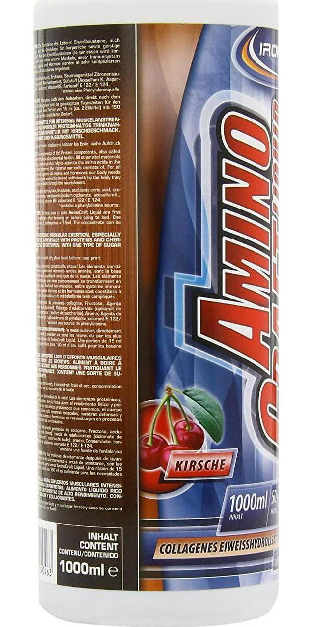 Ironmaxx 1000ml Amino Craft Cherry Liquid