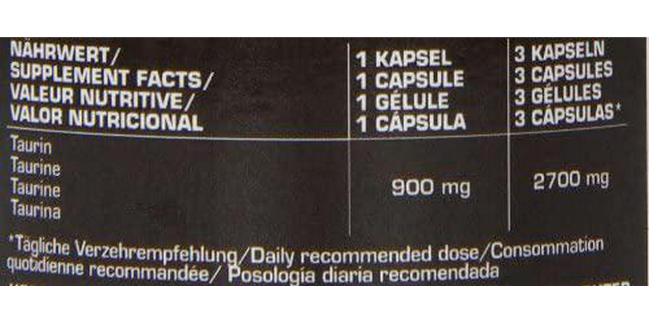 Ironmaxx 1052,5 mg Taurin Capsules - Pack of 130 Capsules