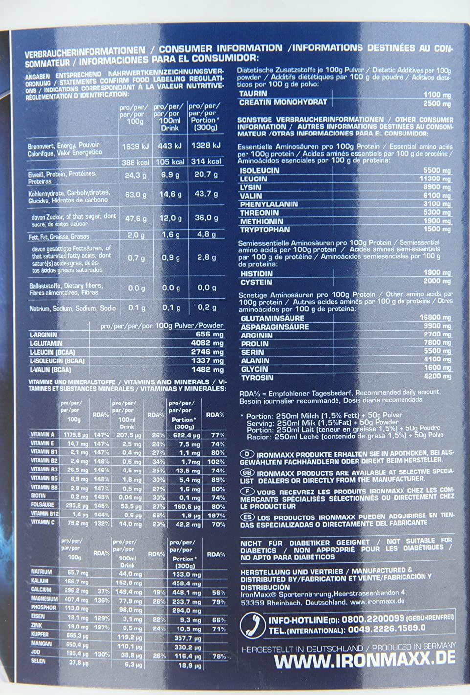 Ironmaxx 2000g Titan V.2.0 Vanilla Powder