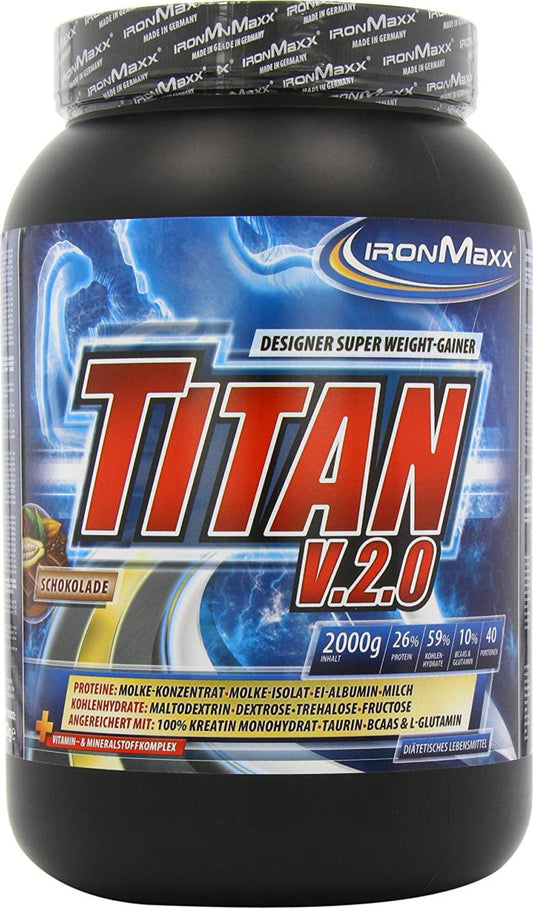 Ironmaxx 2000g Titan V.2.0 Chocolate Powder