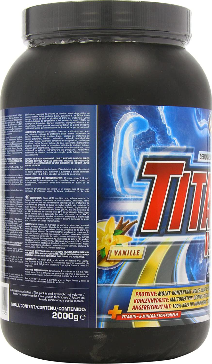 Ironmaxx 2000g Titan V.2.0 Vanilla Powder