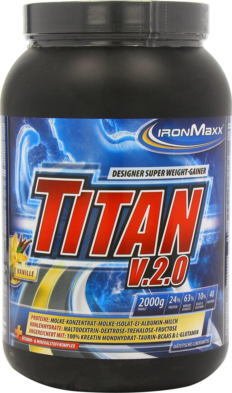 Ironmaxx 2000g Titan V.2.0 Vanilla Powder