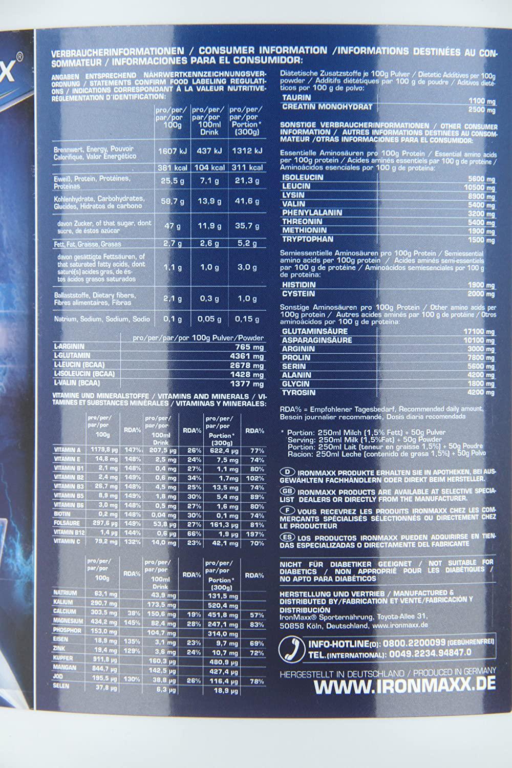 Ironmaxx 2000g Titan V.2.0 Chocolate Powder