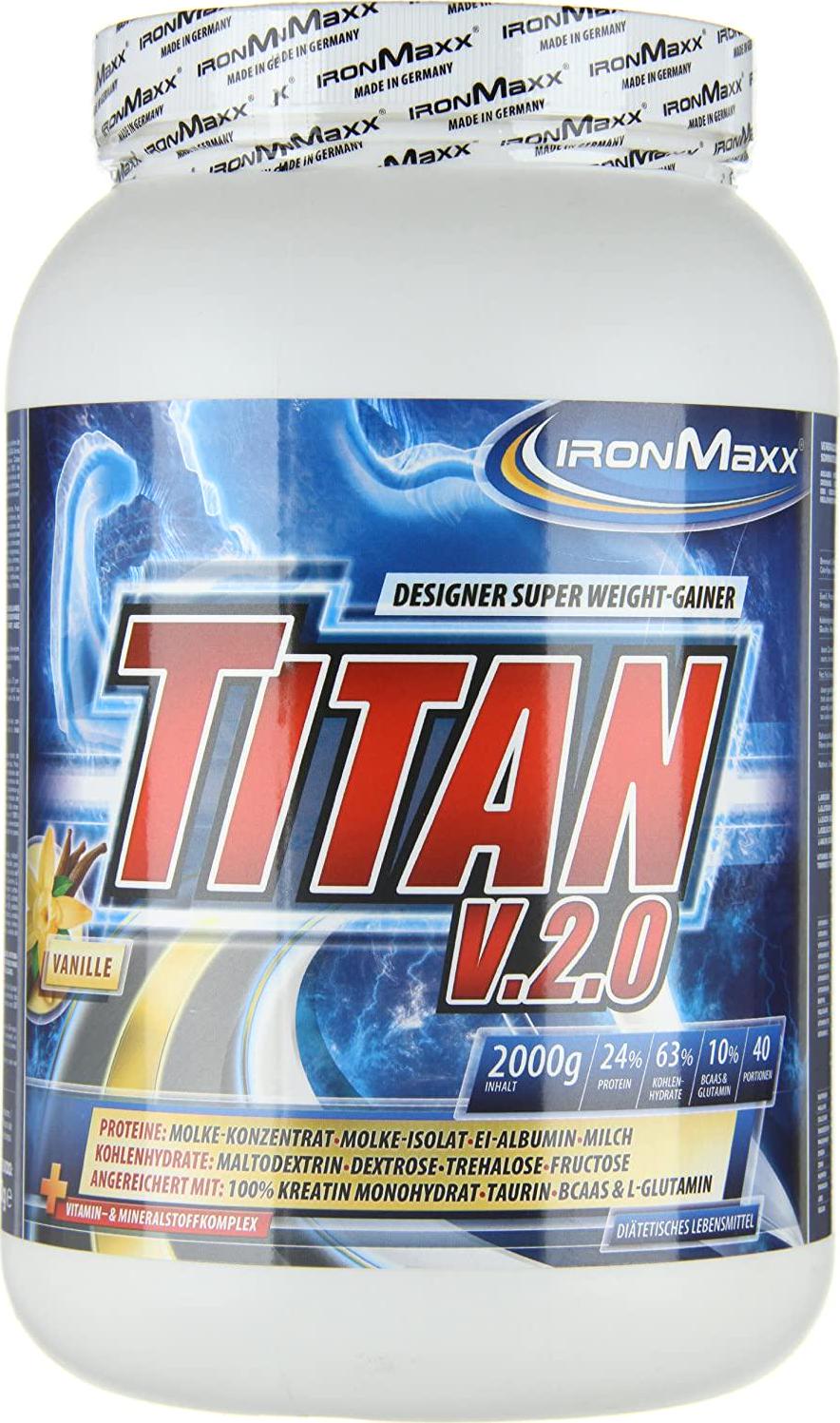 Ironmaxx 2000g Titan V.2.0 Vanilla Powder