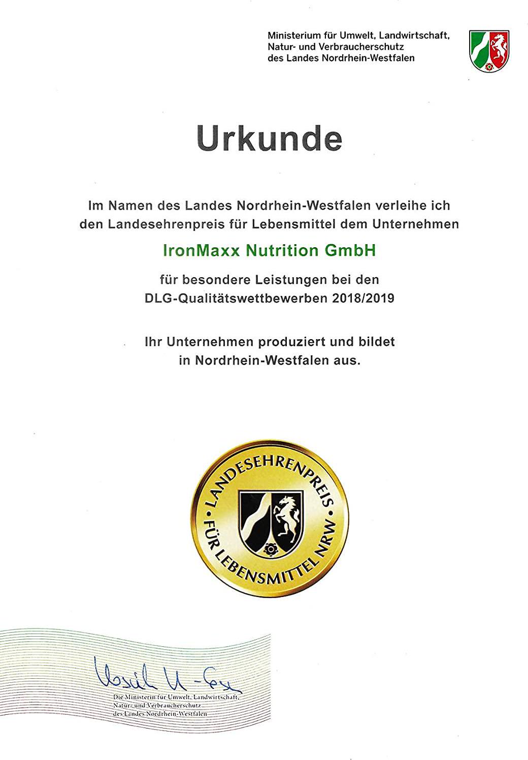 Ironmaxx 2350g 100 Percentage Whey Protein Vanilla Coffee Powder