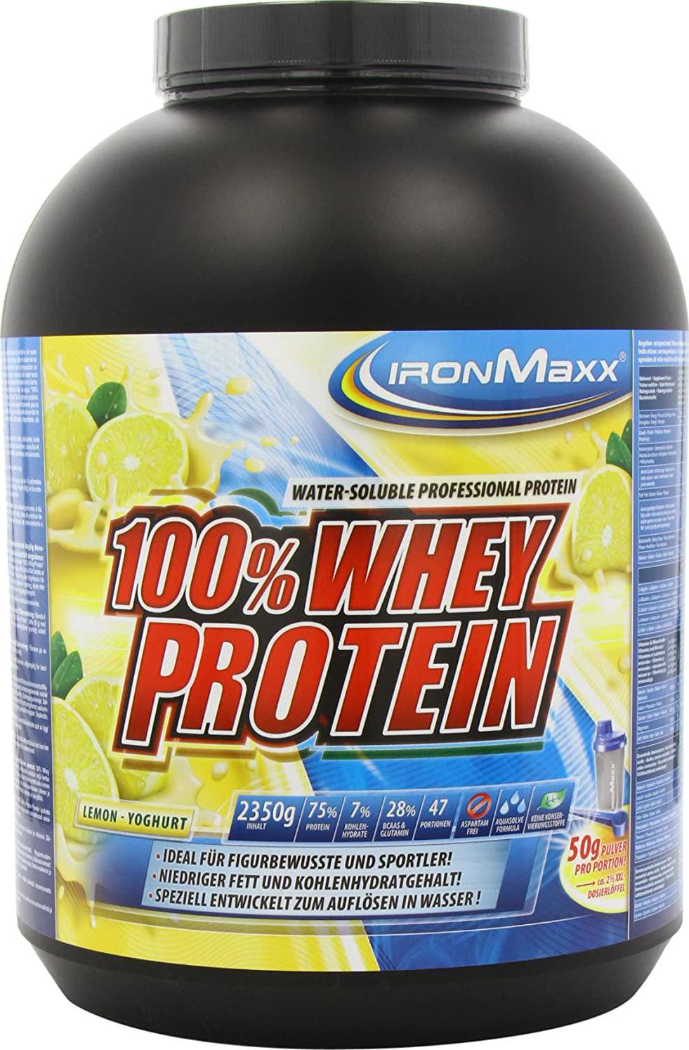 Ironmaxx 2350g 100 Percentage Whey Protein Lemon Yoghurt Powder