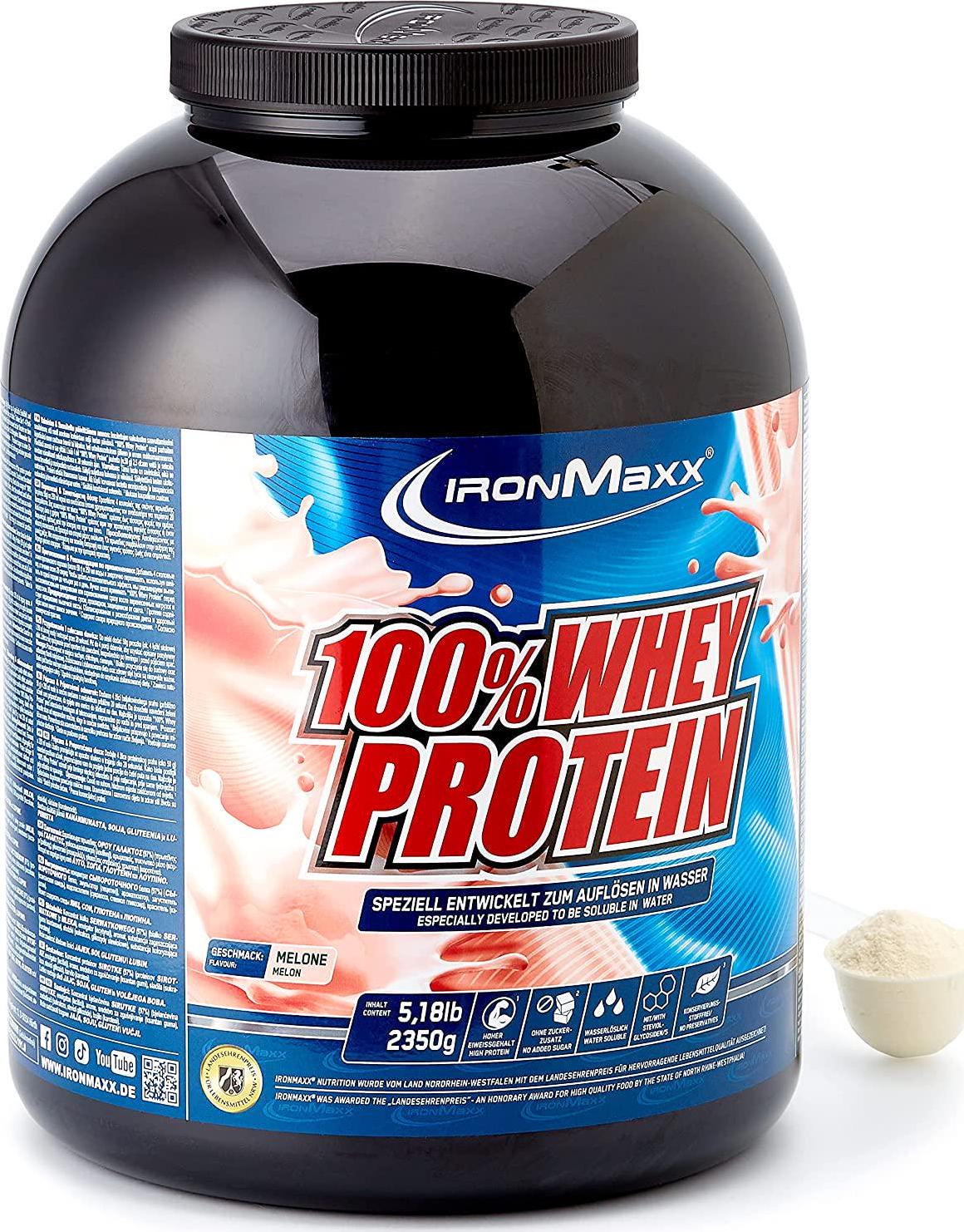 Ironmaxx 2350g 100 Percentage Whey Protein Melon Powder