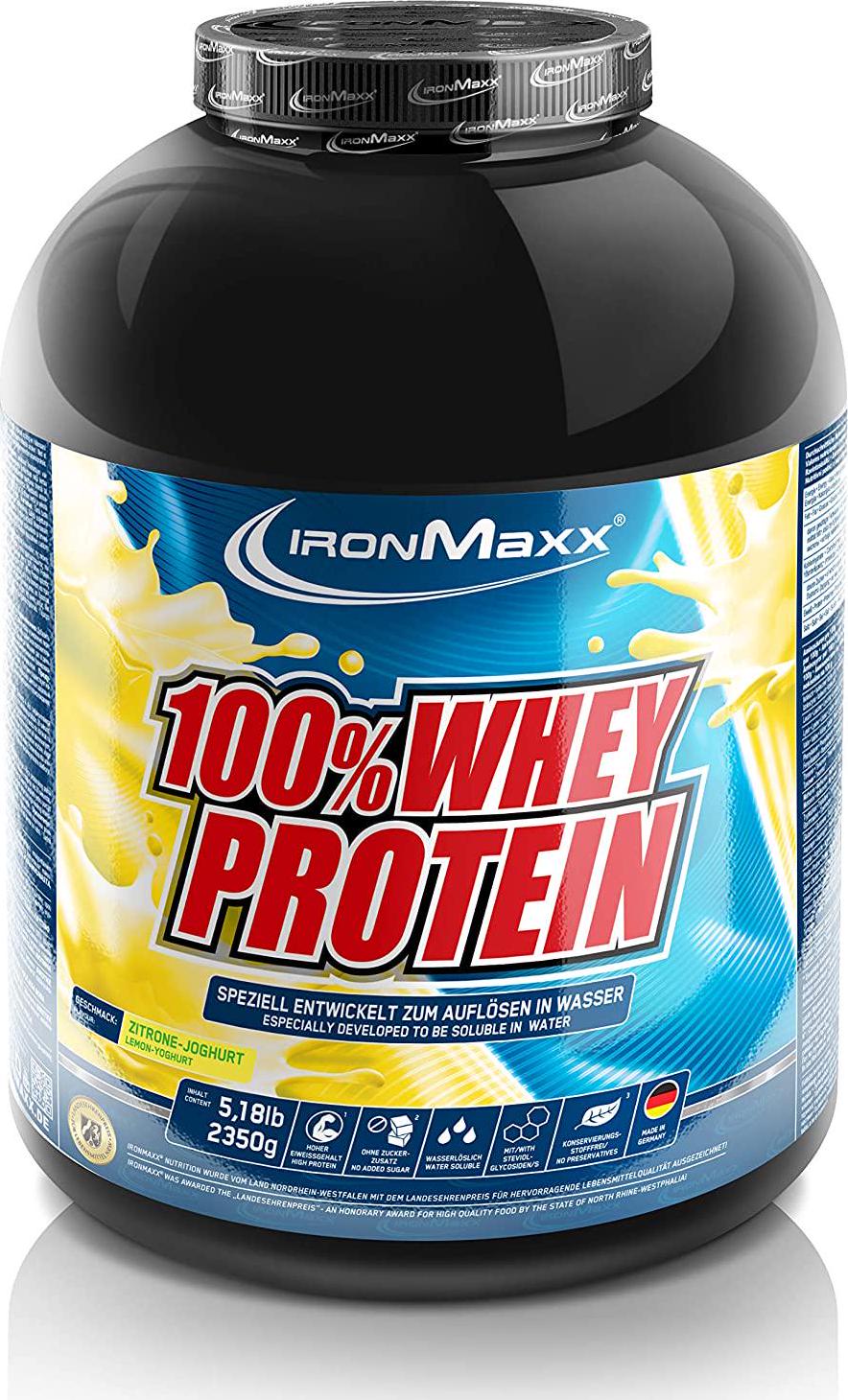 Ironmaxx 2350g 100 Percentage Whey Protein Lemon Yoghurt Powder