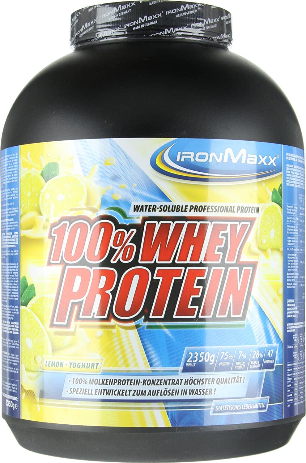 Ironmaxx 2350g 100 Percentage Whey Protein Lemon Yoghurt Powder