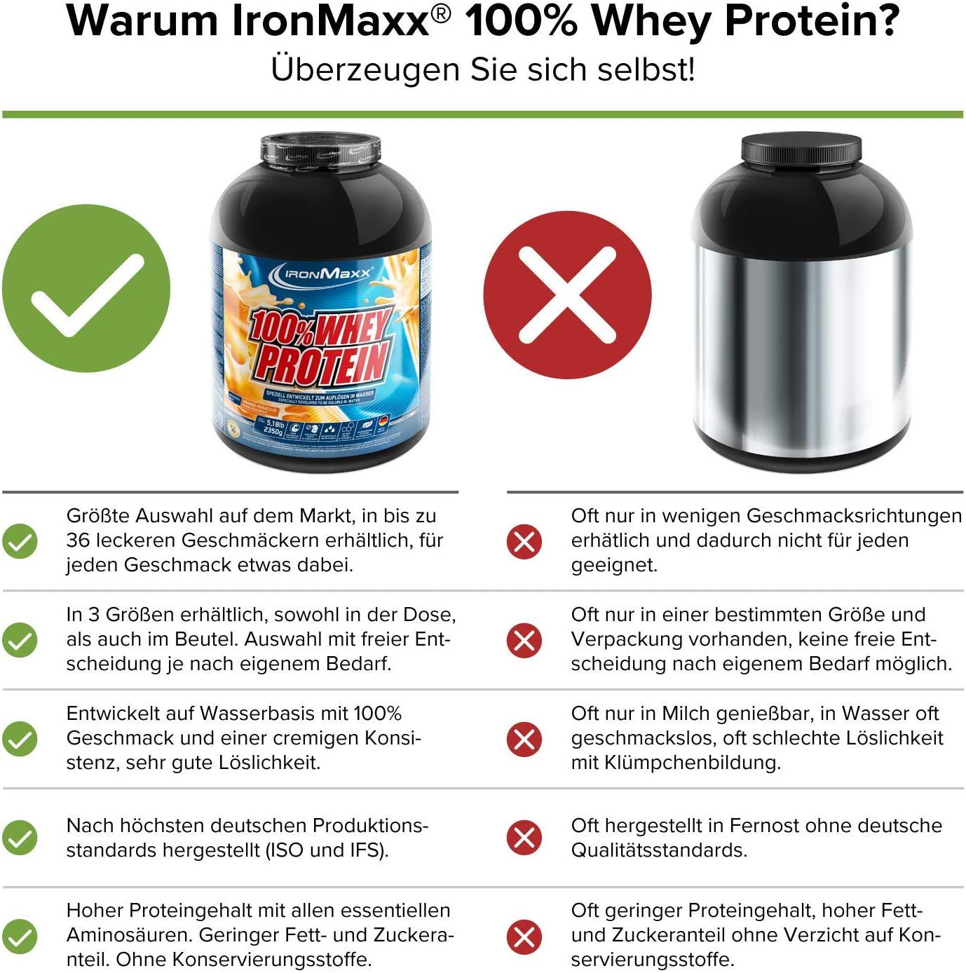 Ironmaxx 2350g 100 Percentage Whey Protein Orange Passion Fruit Powder