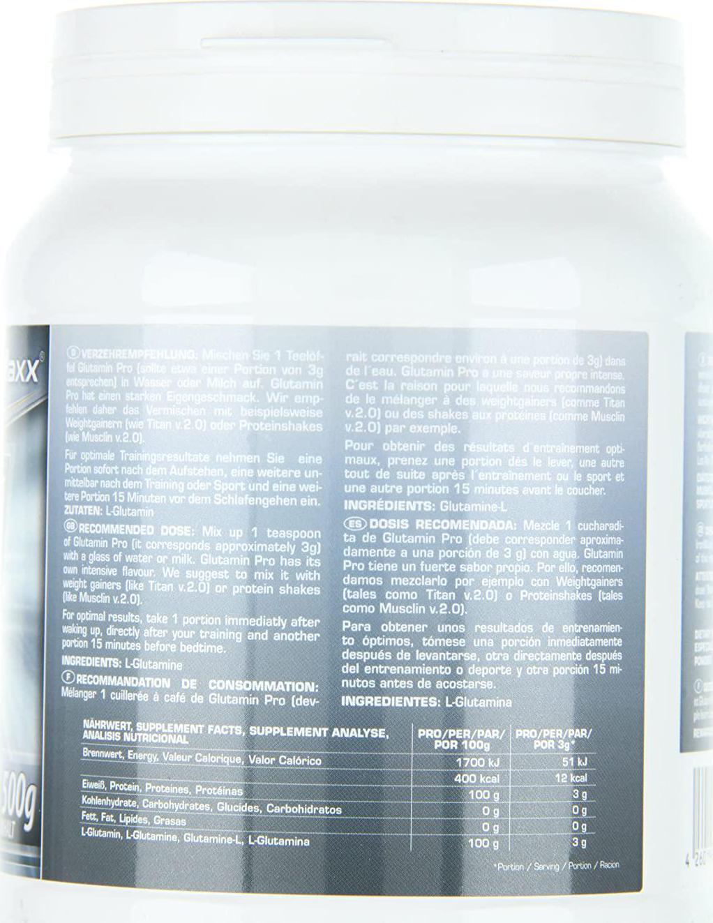 Ironmaxx 500g Glutamin Pro Powder