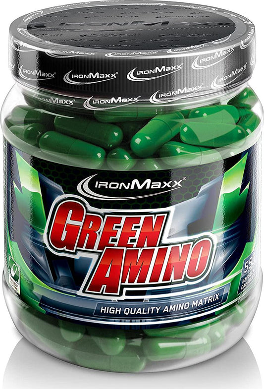 Ironmaxx 620mg Green Amino Capsules - Pack fo 550 Capsules