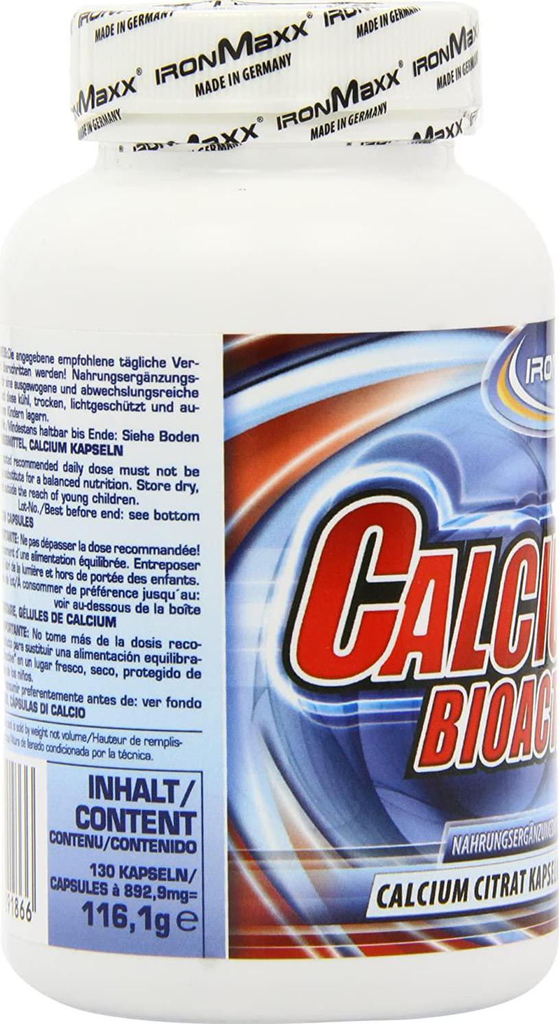 Ironmaxx 893mg Calcium Bioactive Capsules - Pack of 130 Capsules