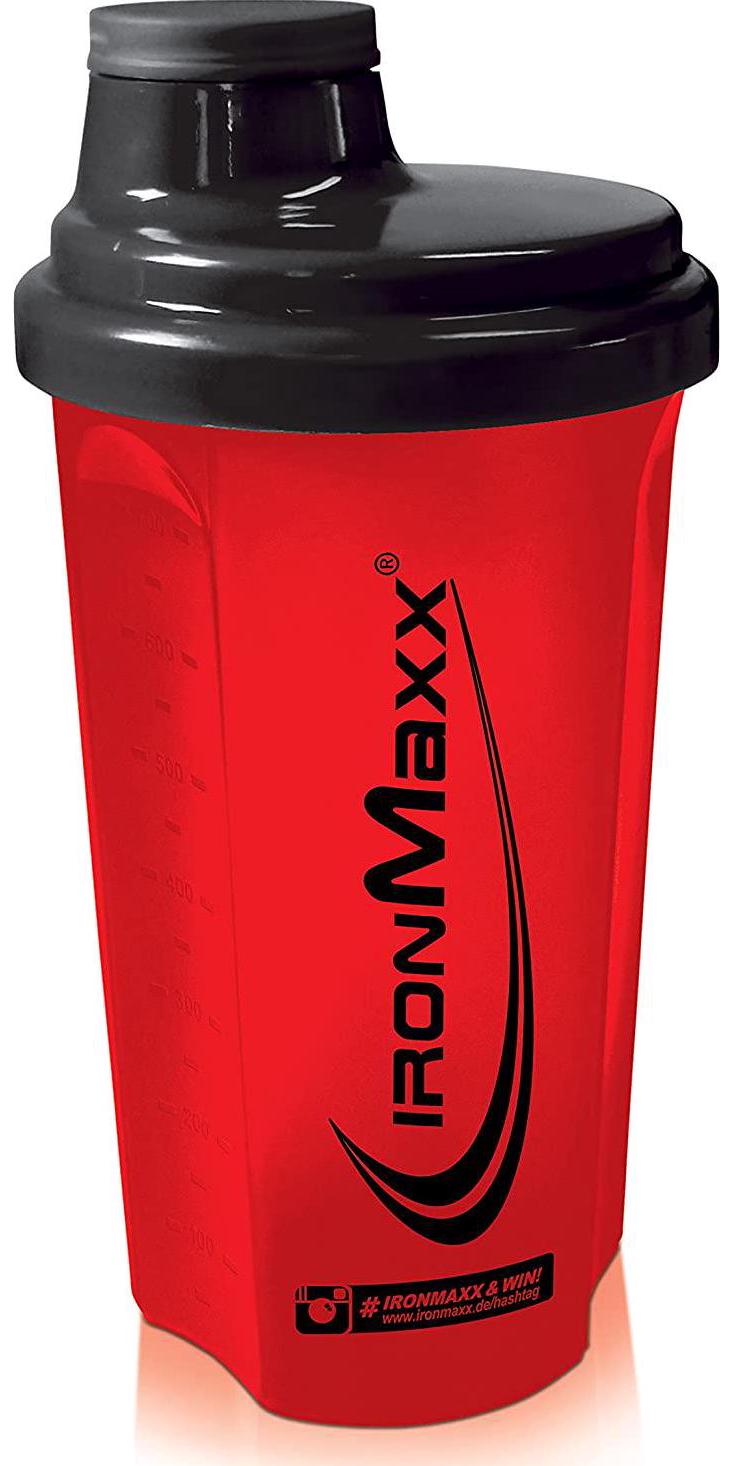 Ironmaxx Powder Shaker With Sieve - Red/Black, 700 ml