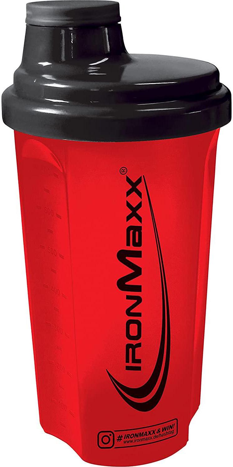 Ironmaxx Powder Shaker With Sieve - Red/Black, 700 ml