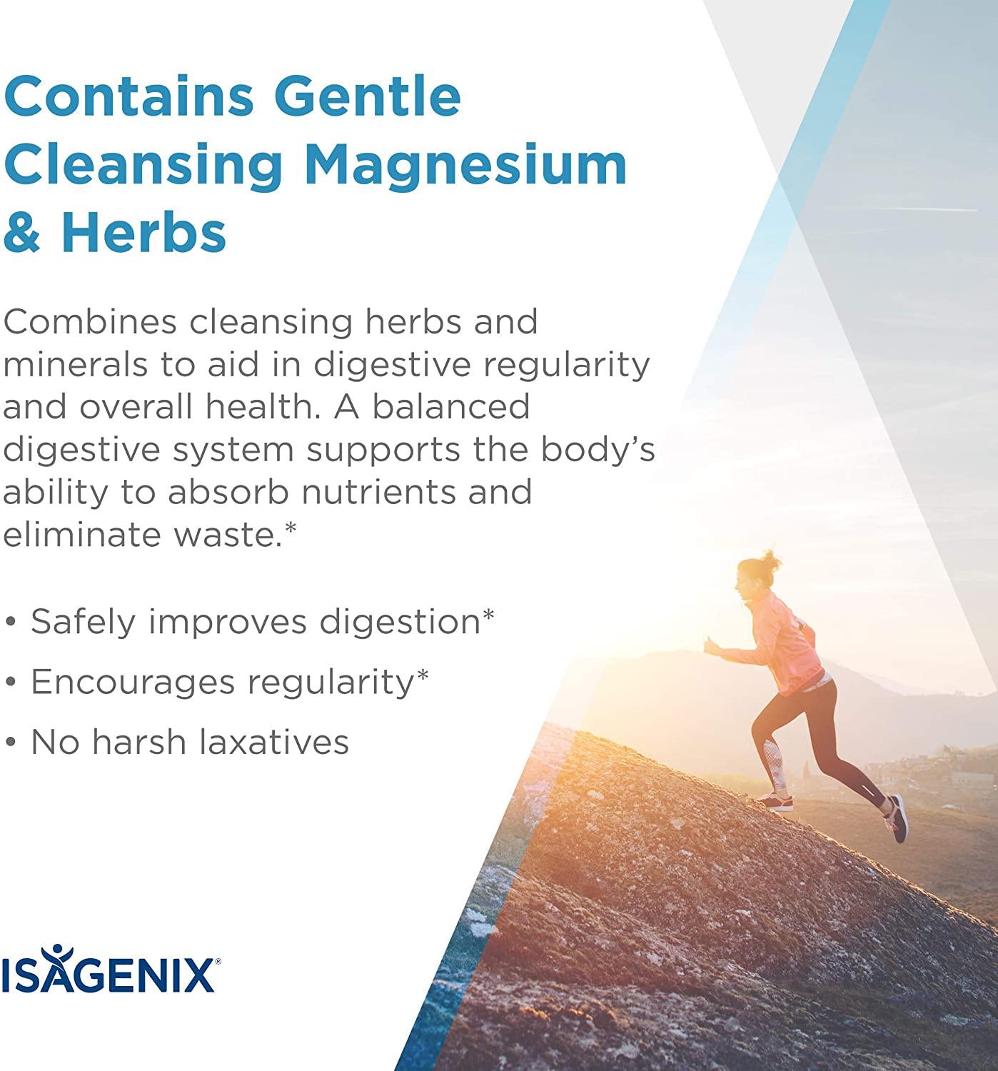 Isagenix IsaFlush - Detox Cleanse Capsules with Natural Herbs and Minerals to Improve Digestion and Overall Wellness -60 Capsules