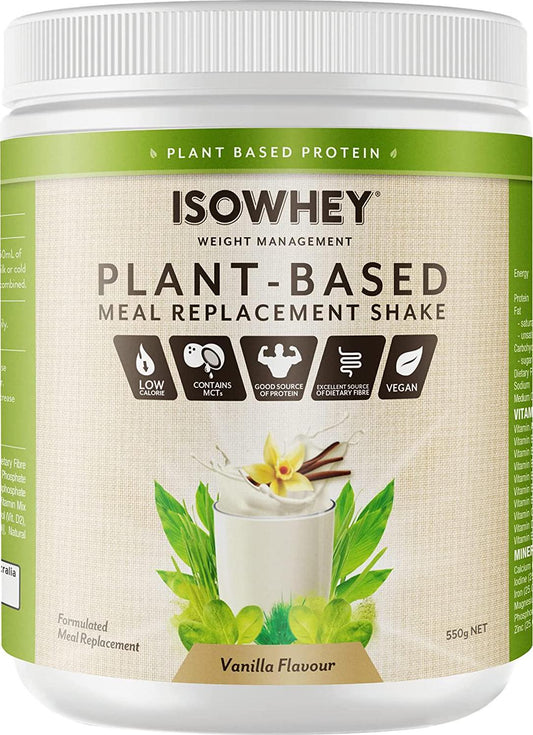 IsoWhey Plant Based Meal Replacement Vanilla Shake, cream