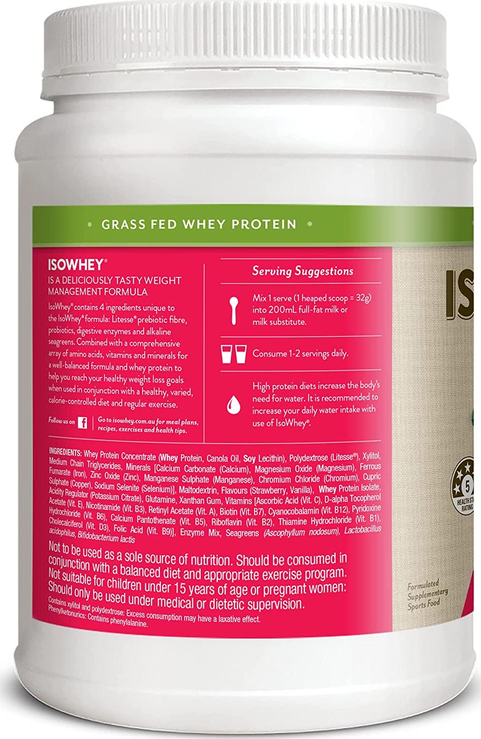 IsoWhey Strawberry Smoothie Powder