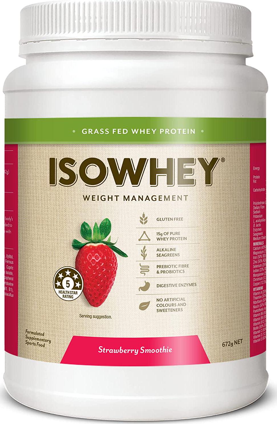 IsoWhey Strawberry Smoothie Powder