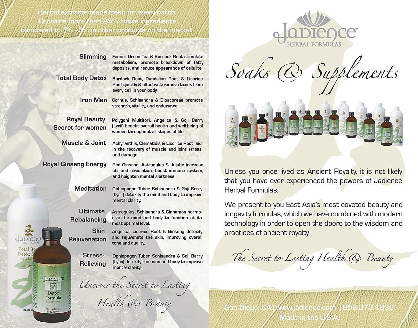 JADIENCE Detox and Cleanse Bath Soak Full Body or Foot | Promote Organ Function, Reduce Stress and Anxiety | Naturally Enhance 3-Day, 10-Day, 14-Day and 28-Day Detox, Detox Tea and Cleanses (128oz)