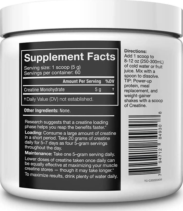 JNX SPORTS The Curse! Creatine - Creatine Monohydrate Powder 5g - Premium Creatine for Muscle Growth, Increased Strength and Athletic Performance - 60 Servings, Unflavored