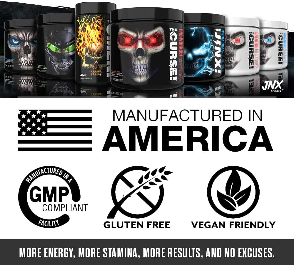 JNX SPORTS The Curse! Creatine - Creatine Monohydrate Powder 5g - Premium Creatine for Muscle Growth, Increased Strength and Athletic Performance - 60 Servings, Unflavored