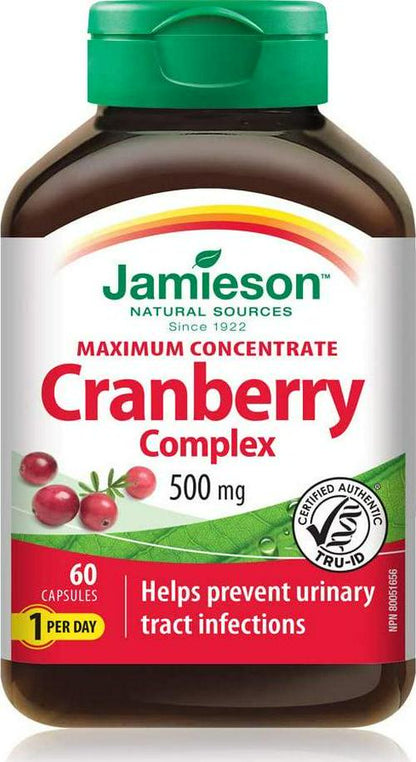 Jamieson Cranberry 500mg 60Capsules