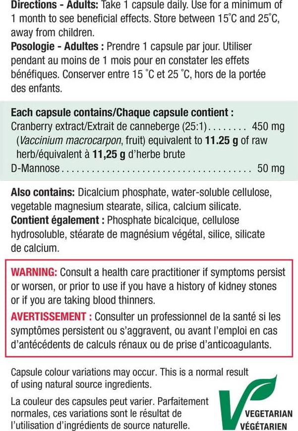 Jamieson Cranberry 500mg 60Capsules