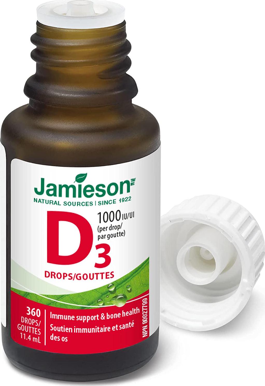 Jamieson D Droplets 1,000 IU, 11.4ml