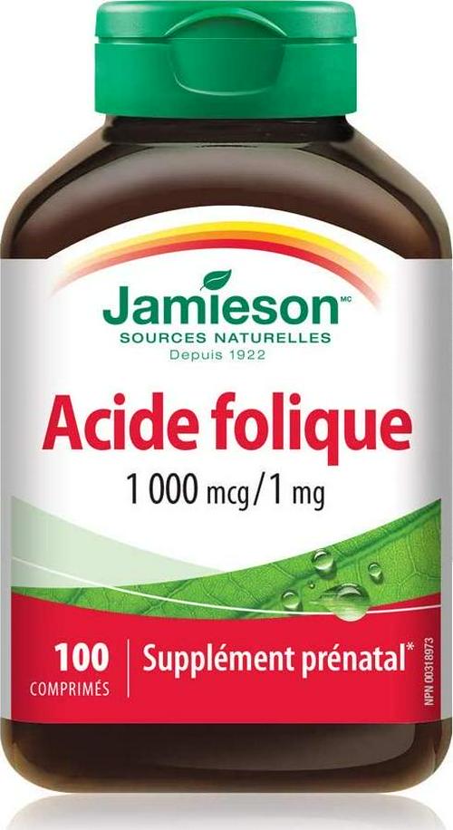 Jamieson Folic Acid 1mg 100 Tables