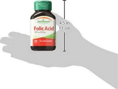 Jamieson Folic Acid 400 mcg, 200 tablets