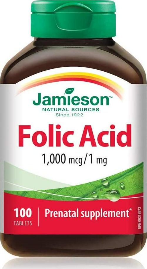 Jamieson Folic Acid 1mg 100 Tables