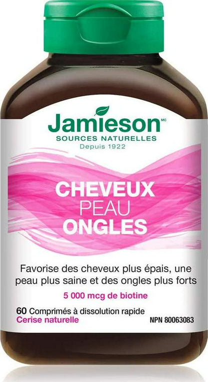 Jamieson Hair Skin and Nails, 60 FAST MELT Tabs