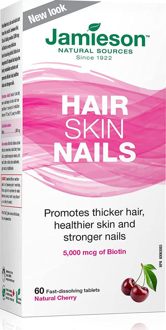 Jamieson Hair Skin and Nails, 60 FAST MELT Tabs